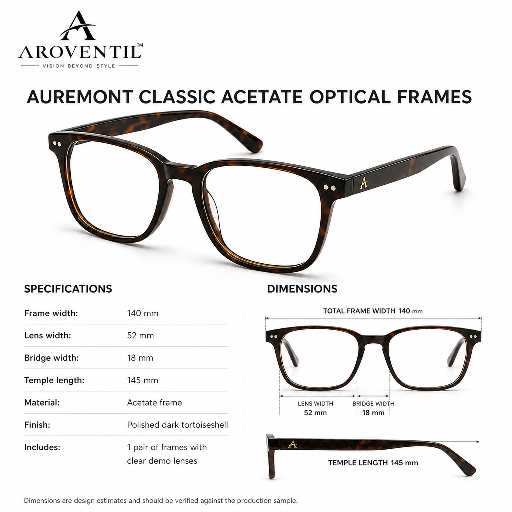 aroventil™ Auremont Classic Acetate Optical Frames — image 3