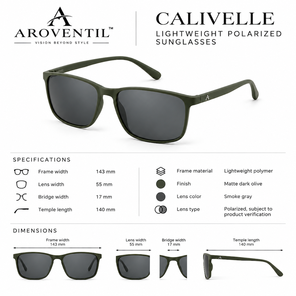 Calivelle Lightweight Polarized Sunglasses — image 8