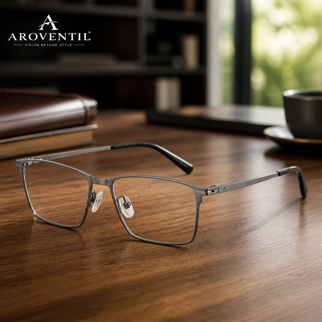 Solvane Lightweight Rectangular Eyeglass Frames — image 4