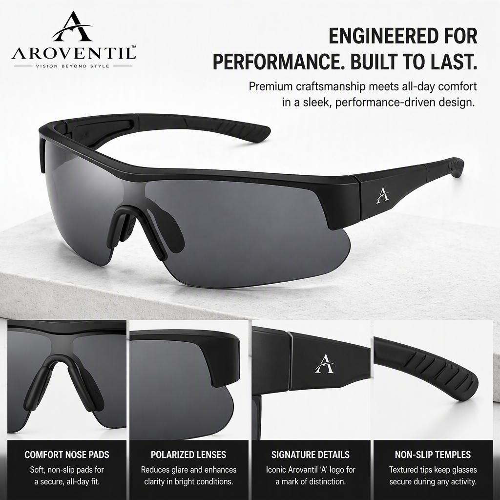 Trevane Sport-Inspired Wraparound Sunglasses — image 2
