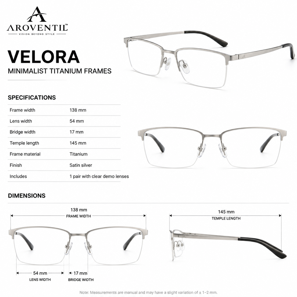 Velora Minimalist Titanium Eyeglass Frames — image 2
