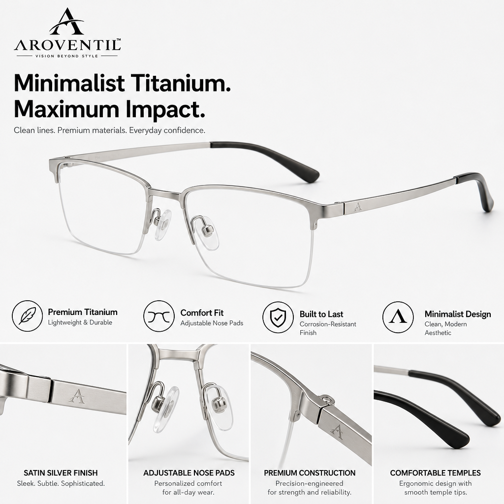 Velora Minimalist Titanium Eyeglass Frames — image 4