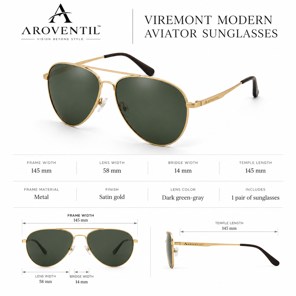 Viremont Modern Aviator Sunglasses — image 4