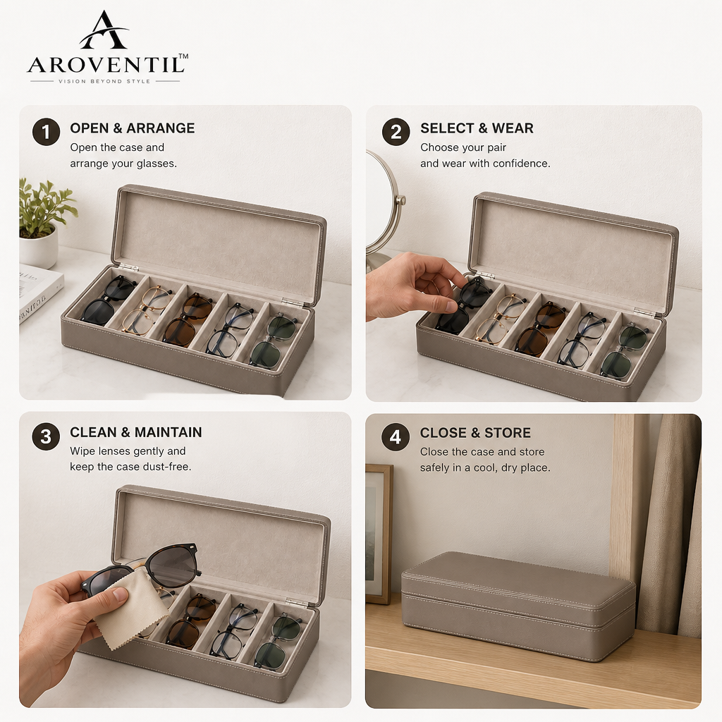 aroventil™ Valerith Multi-Pair Eyewear Organizer